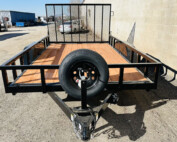 7x14 Utility Trailer Smooth Fender and Rubber Mounted Lights