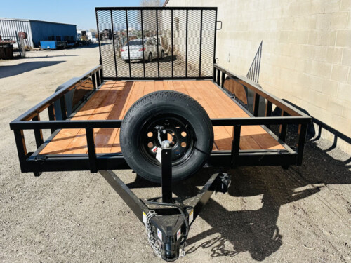 7x14 Utility Trailer Smooth Fender and Rubber Mounted Lights